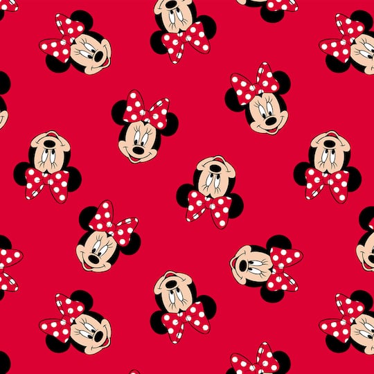 Disney&#xAE; Minnie Mouse Head Toss Cotton Fabric